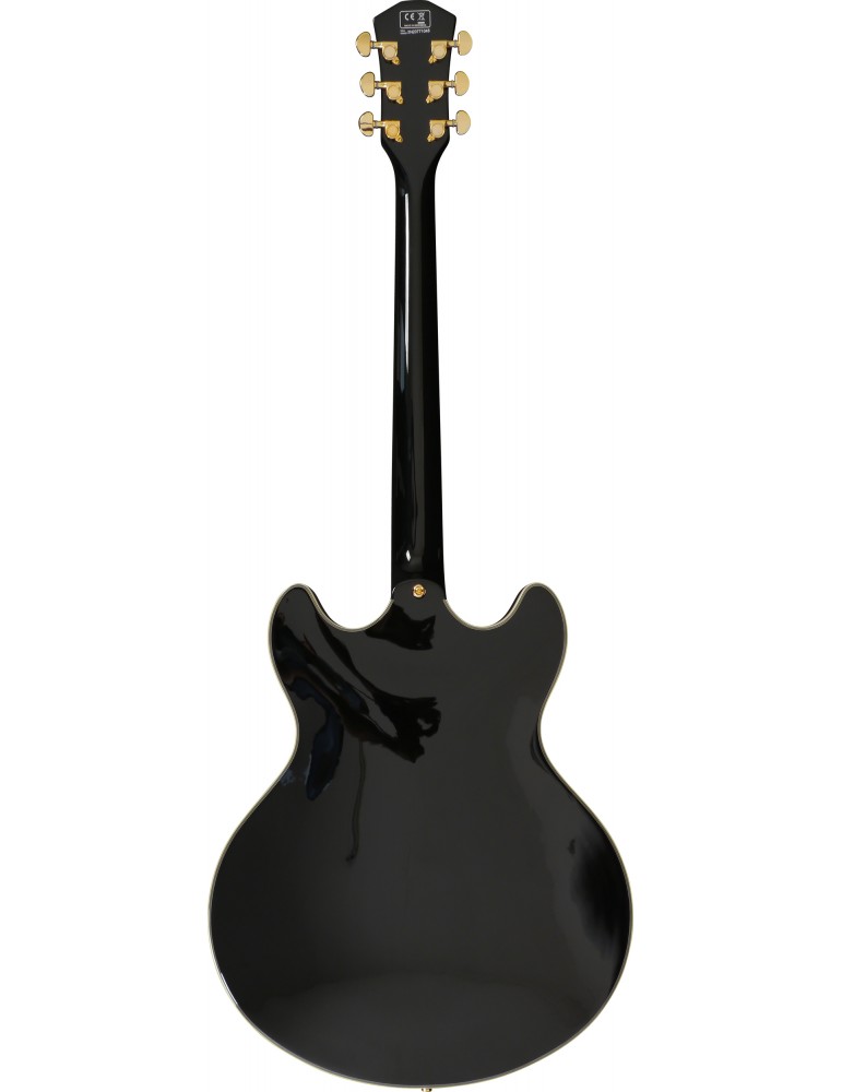 GUITARE ELECTRIQUE LARRY CARLTON H7 HOLLOW BODY BLACK