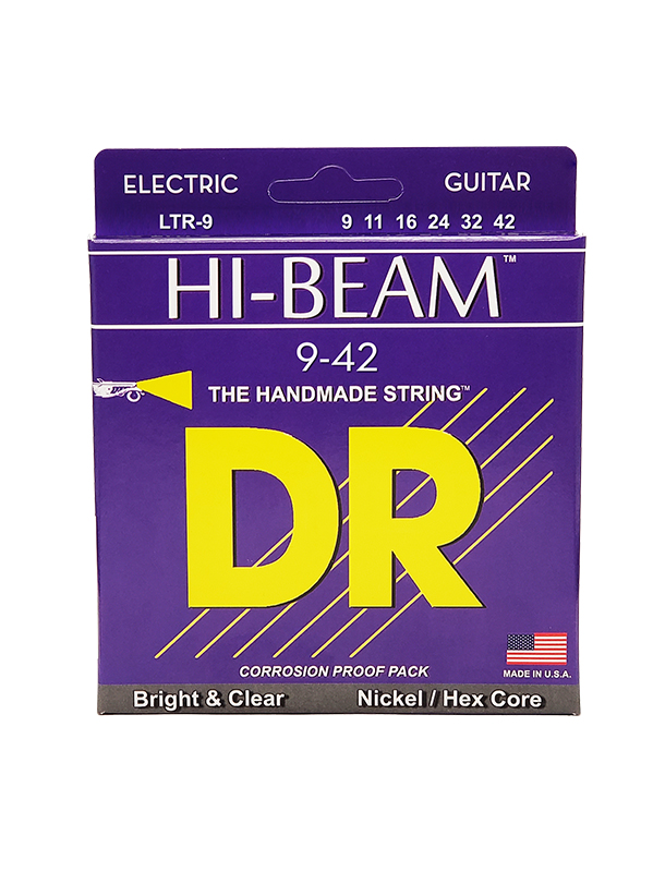 DR HI-BEAM - Nickel Plated, cordes guitare électrique, Light 9-42