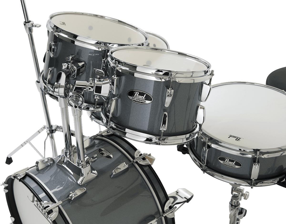 PEARL - RSS585CC-706 Junior 18 5 fûts - Batterie Roadshow junior 18 + pack Sabian Solar Charcoal Metallic