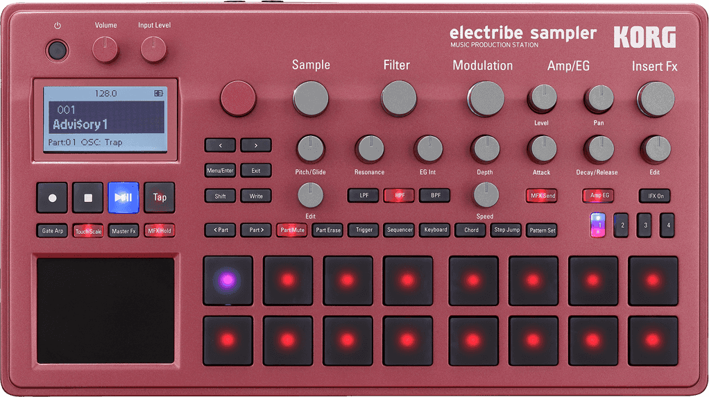 KORG - ELECTRIBE2S - Red Echantillonneur & séquenceur en rouge