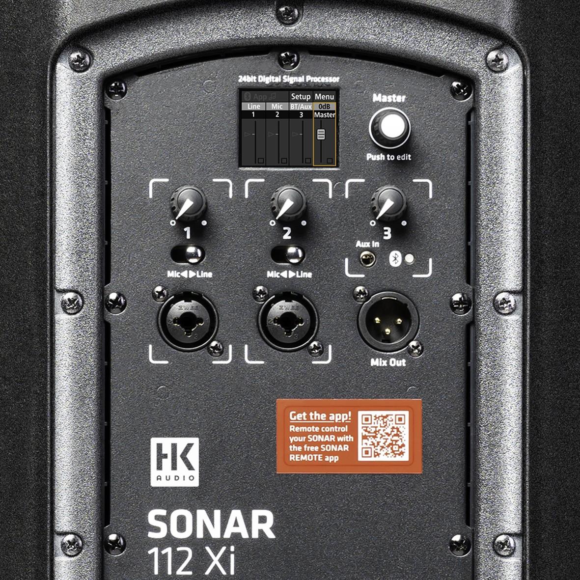 HK AUDIO - SONAR-112XI Enceintes amplifiées - 2 voies 12 1,2 kW bluetooth