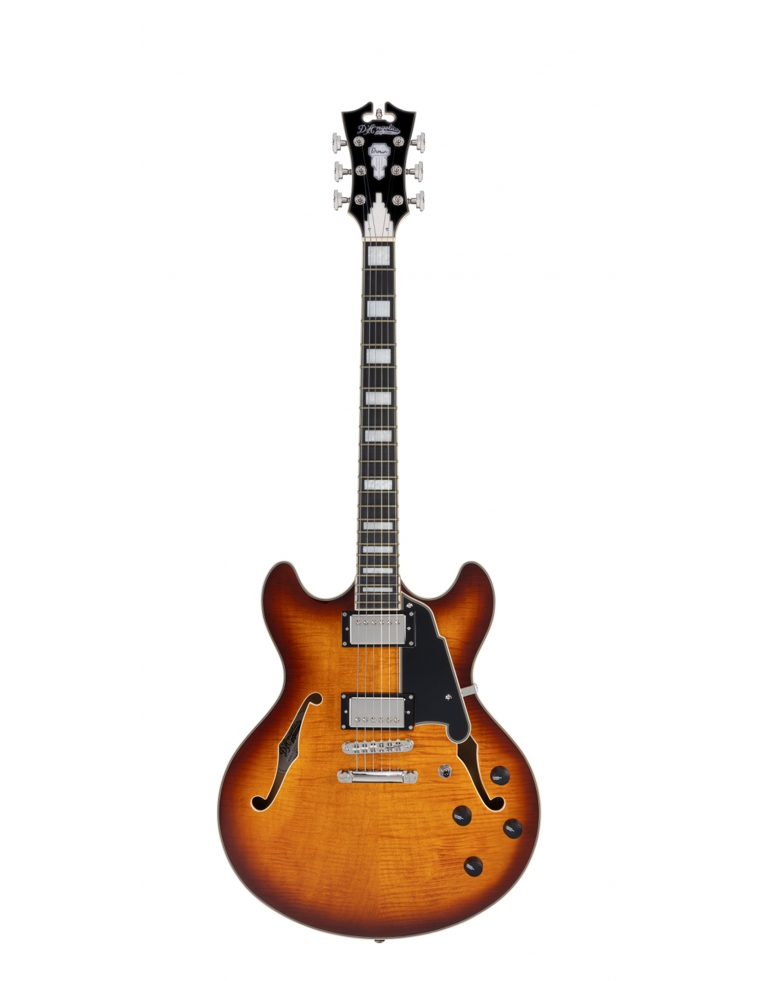 Guitare D\'ANGELICO PREMIER DC DARK ICED TEA BURST