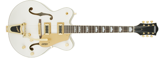 Gretsch G5422TG Snowcrest White Electromatic® Hollow Body Double-Cut with Bigsby® and Gold Hardware