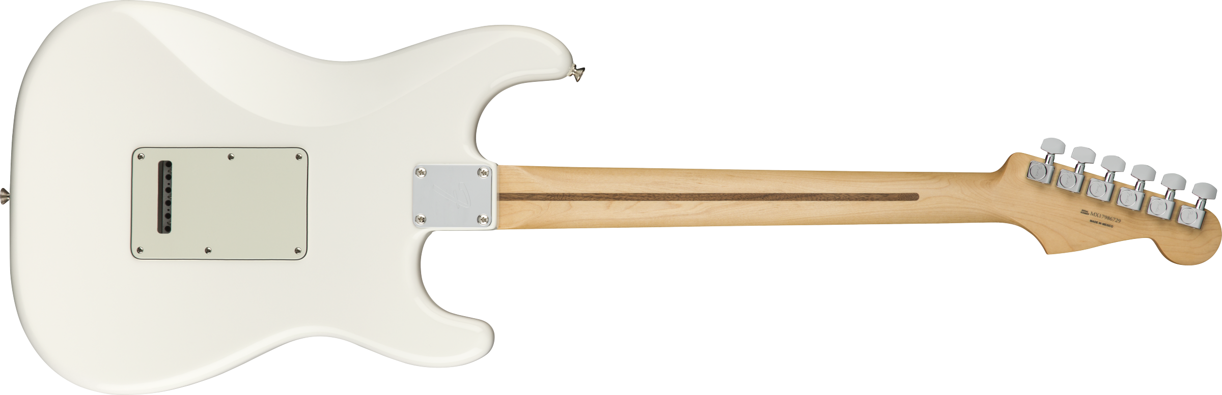 Guitare electrique Fender Player Stratocaster pour Gauchers maple Polar White