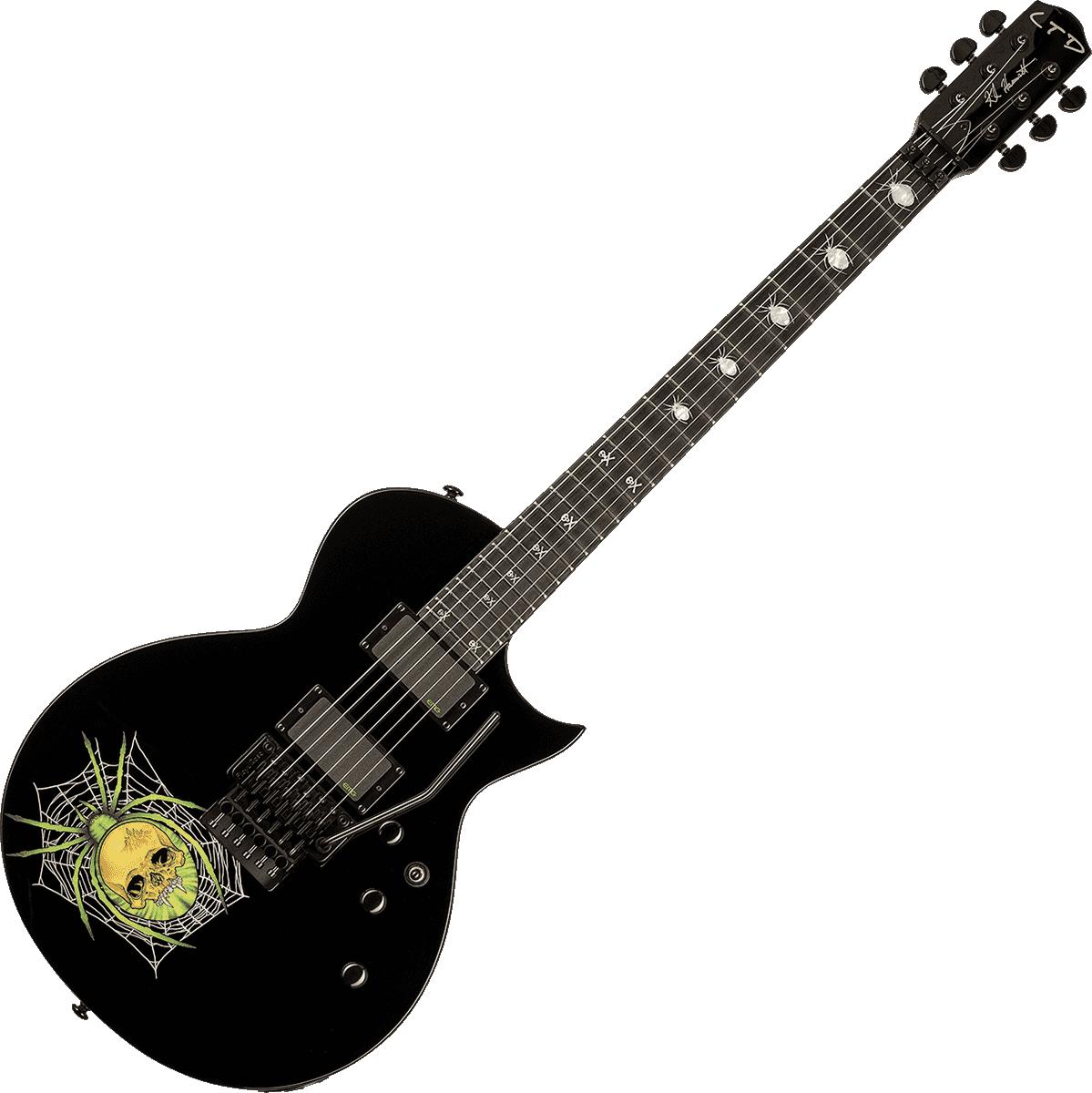 LTD - KH3-BLK Modele Graphic - Kirk Hammett KH-3 Spider Black 30th