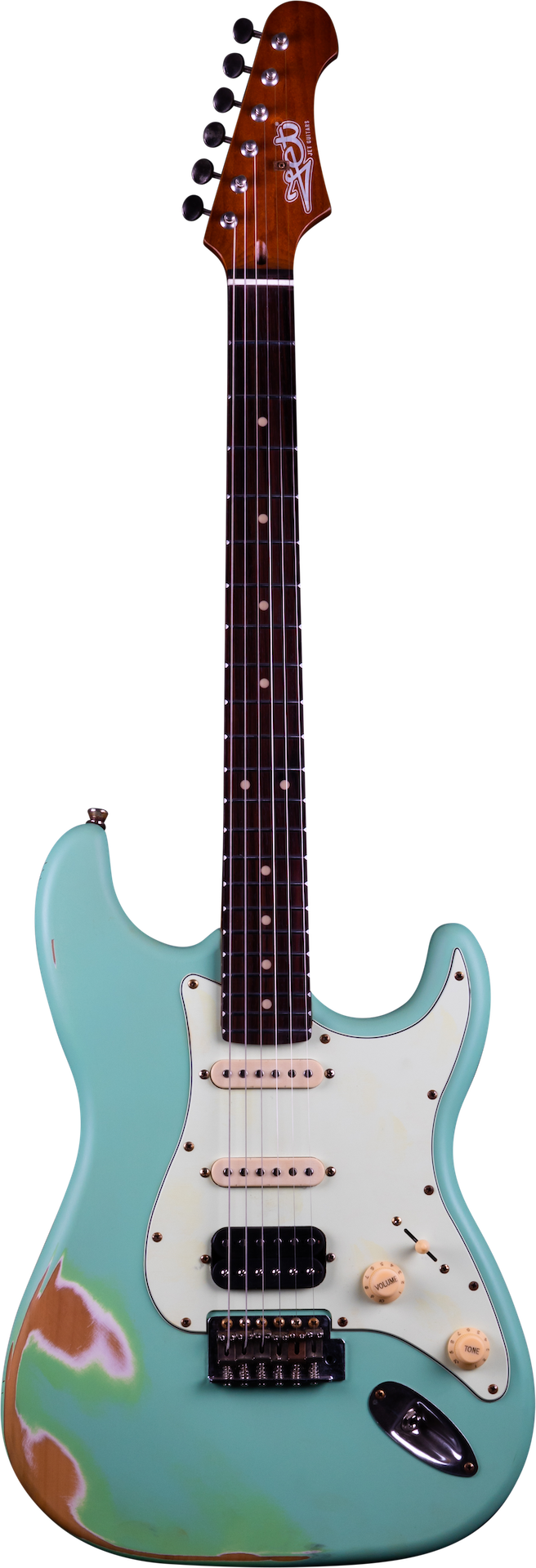 Guitare Jet Guitars JS 400 Sea Foam Green Relic HSS