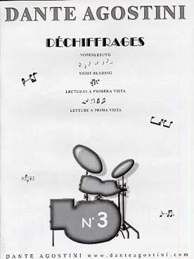 Préparation au déchiffrage : étude de 600 partitions de batterie - Vol. 3 Auteur AGOSTINI Dante Batterie méthodes