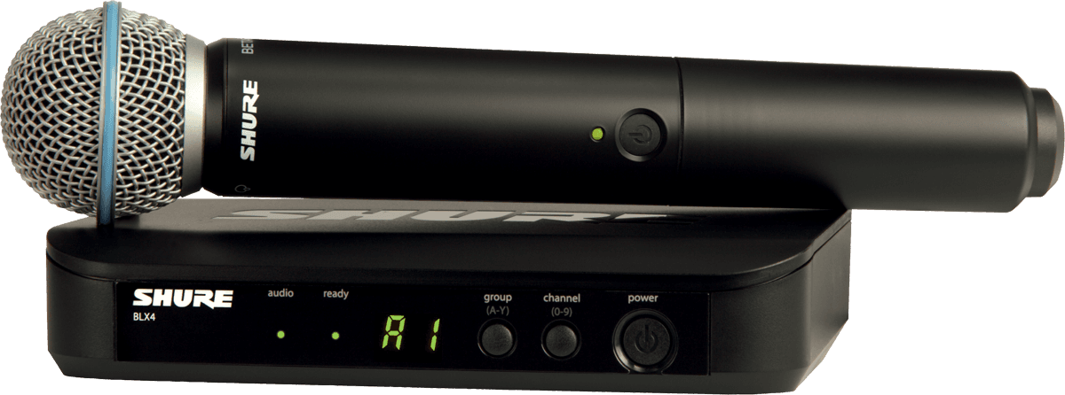 SHURE - BLX24E-B58-M17 Complet simple - Emetteur main Beta58 - Bande M17