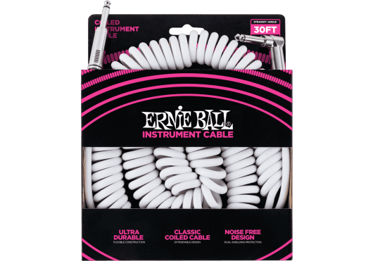 Câble ERNIE BALL 6044 Blanc