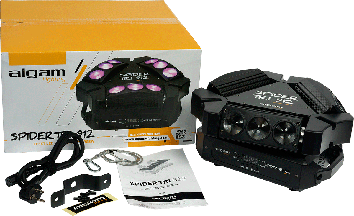 JEU LUMIERE SPIDER TRI 912 - ALGAM LIGHTING
