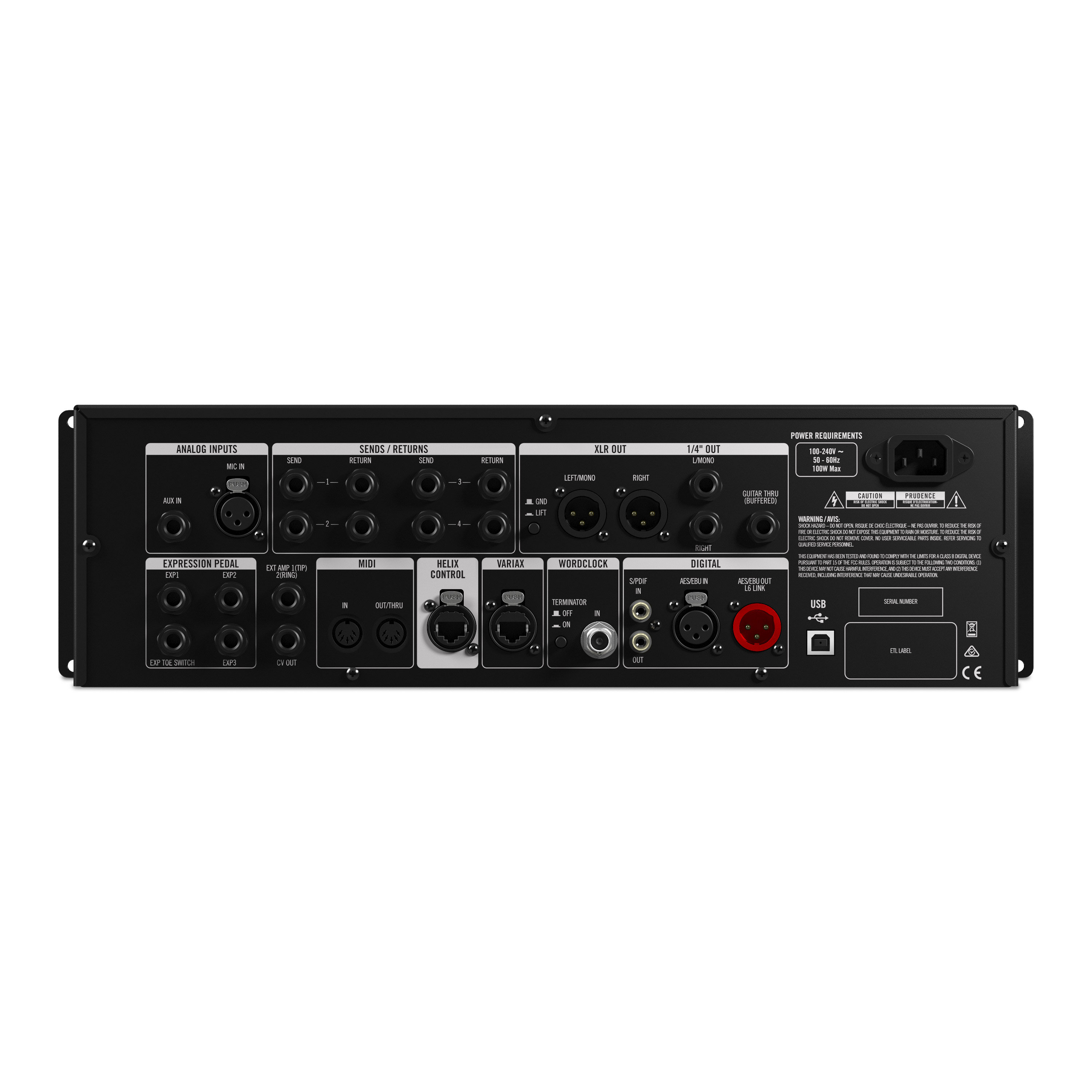 LINE 6 HELIX RACK Guitar Processor