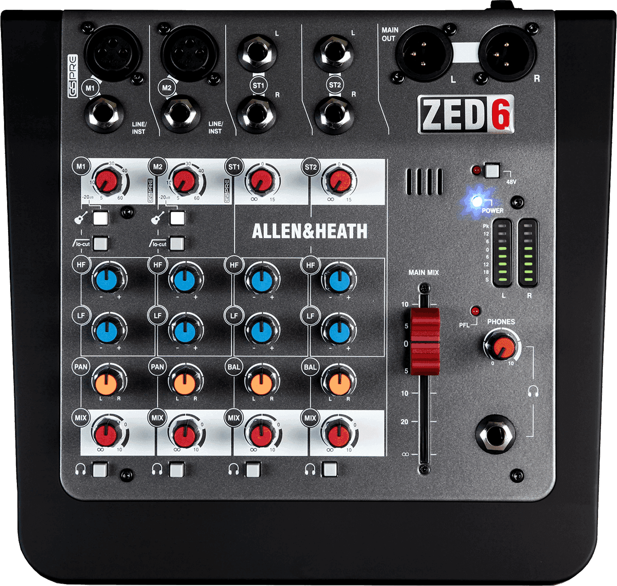 ALLEN & HEATH - ZED-6 GSPre - 2 in mono, 2 stéréo