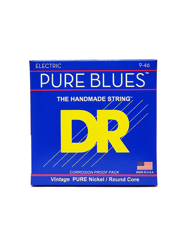 DR PURE BLUES - Pure Nickel, cordes guitare électrique, Light à Medium 9-46