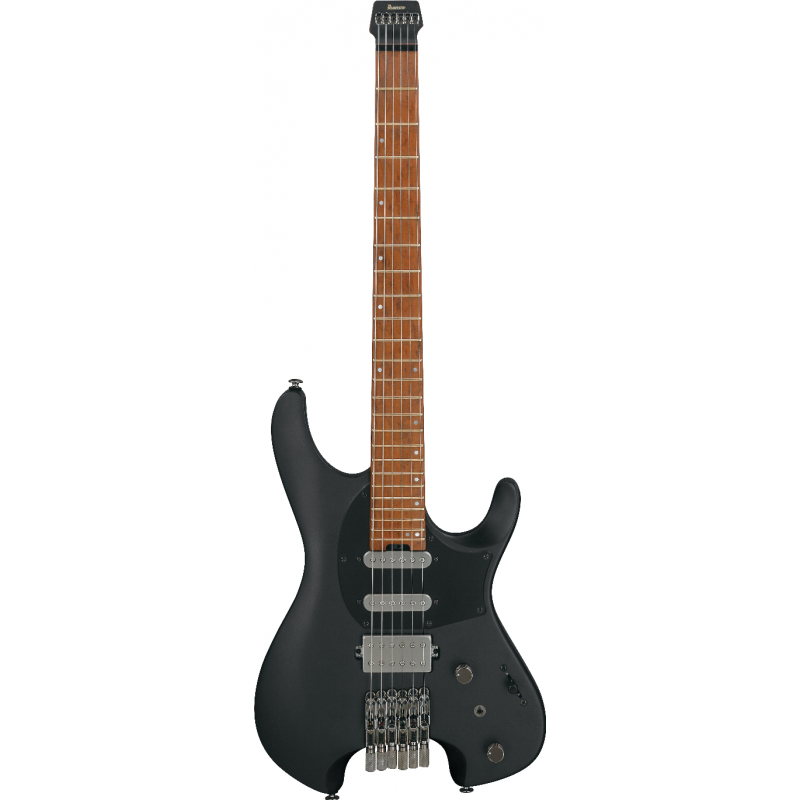 GUITARE ELECTRIQUE IBANEZ HEADLESS Black Q54BKF Black Flat AVEC HOUSSE