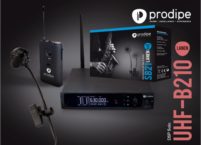 Pack Système Prodipe UHF B210 DSP + Micro SB21 saxo / trompette
