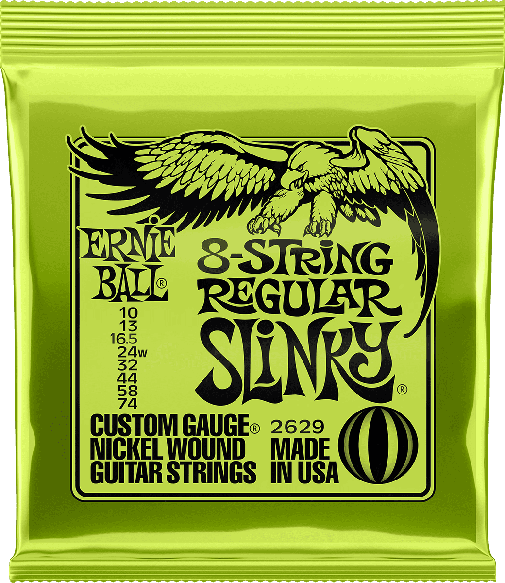 ERNIE BALL 2629 Jeux - Regular Slinky 8 cordes