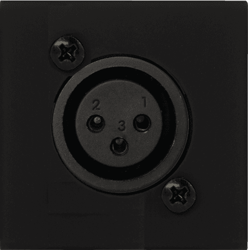 PLASTRON XLR FEMELLE NOIR - AUDAC