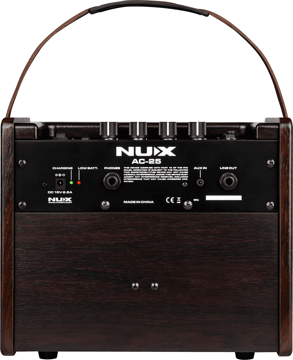 Ampli acoustique NUX - AC25 25W sur batterie + effets