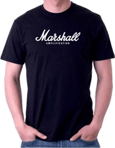 Tee-Shirts - T-shirt Marshall amplification noir L