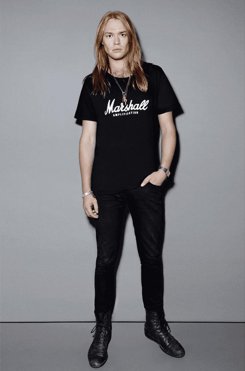 Tee-Shirts - T-shirt Marshall amplification noir L