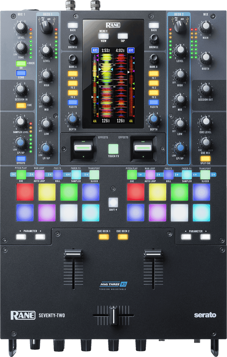 Rane DJ - DRA SEVENTY-TWO 2 voies, 2 USB, Ecran tactile 4,3\