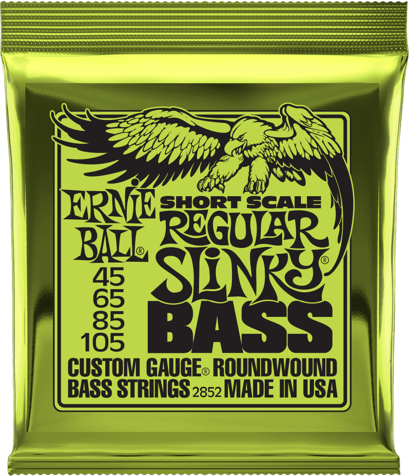 Cordes ERNIE BALL - 2852 Jeux - Regular slinky basse short scale 45-65-85-105