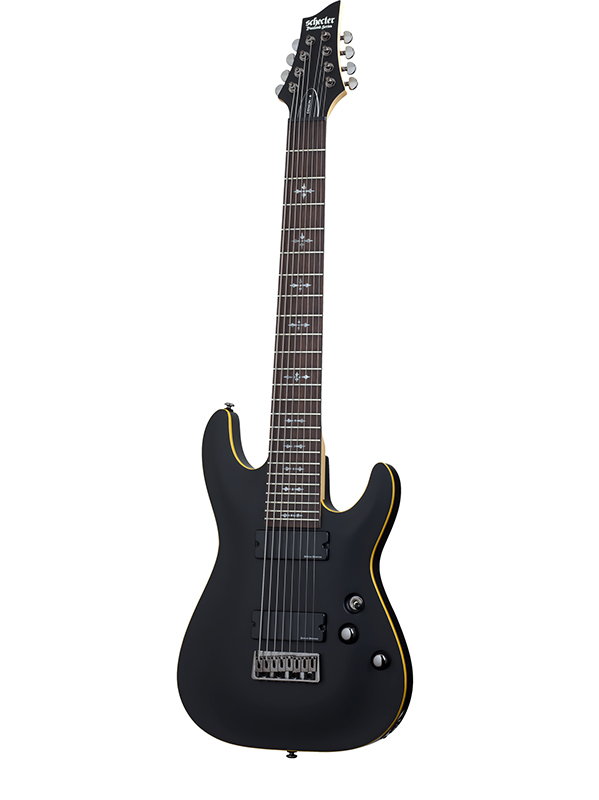 Guitare Schecter Demon 8 cordes - Aged Black Satin