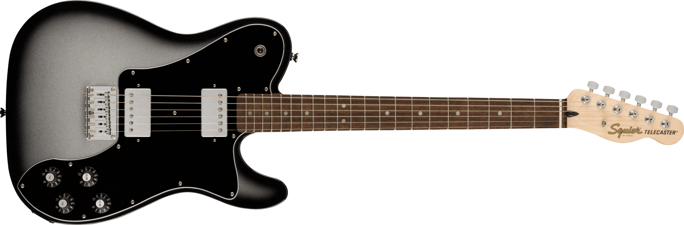 Squier Affinity Series™ Telecaster® Deluxe, Laurel Fingerboard, Black Pickguard, Silverburst
