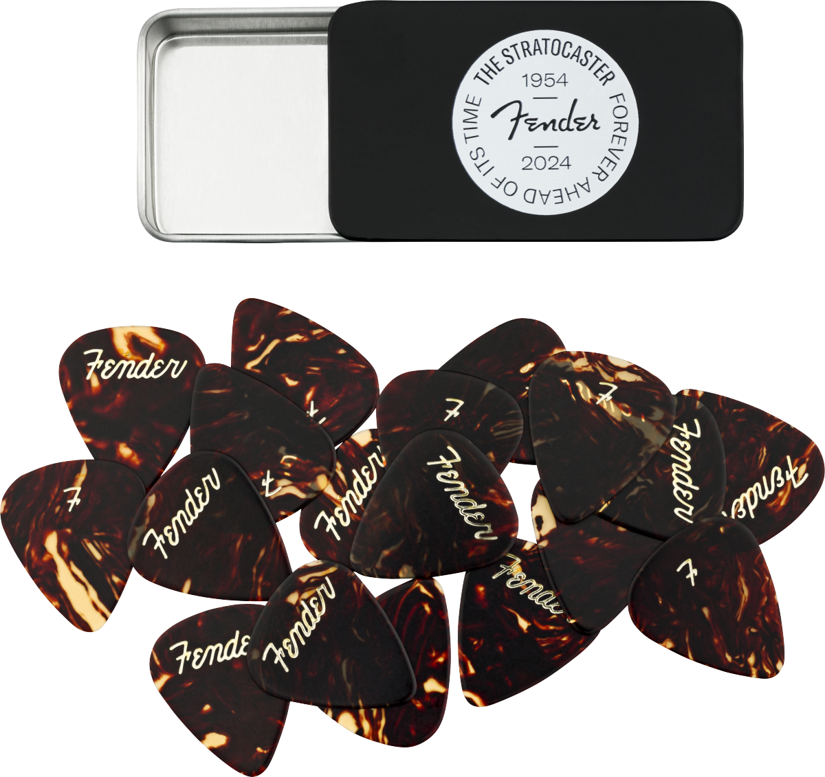 Boîte de 12 médiators Fender 75th Anniversary