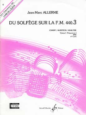 PARTITIONS allerme du solfege sur la FM vol 3  chant