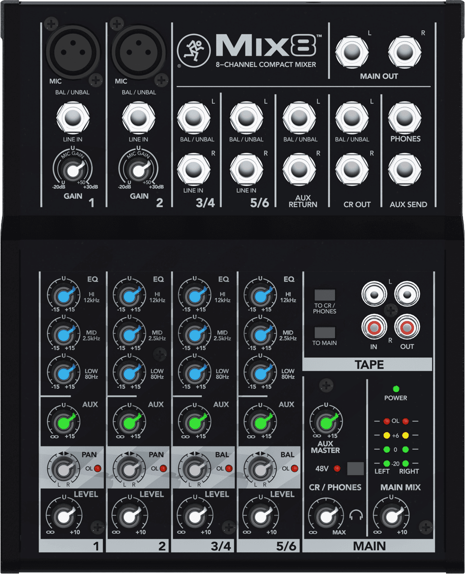 table MACKIE MIX8