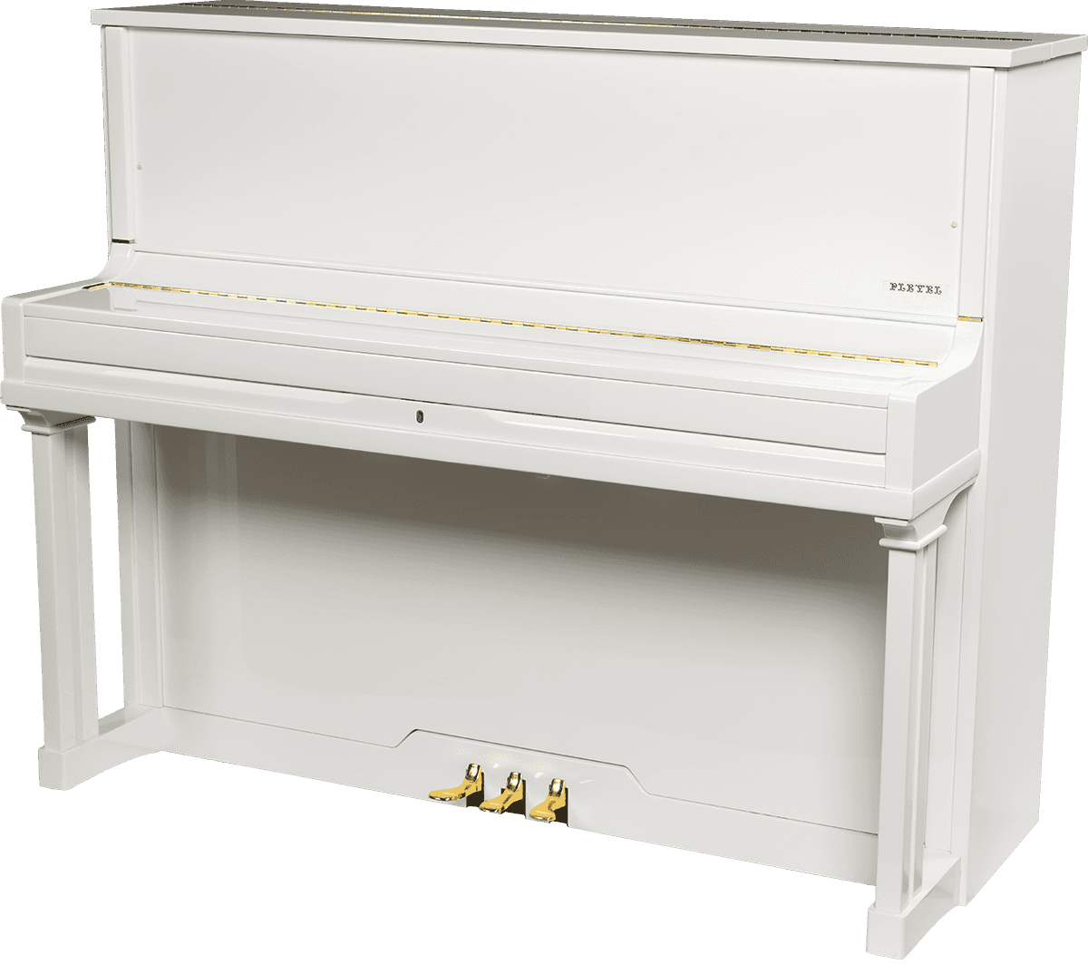 Piano droit PLEYEL P124-WHT