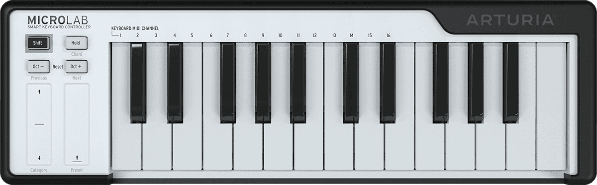 Arturia - CLAVIER MAITRE MICROLAB NOIR