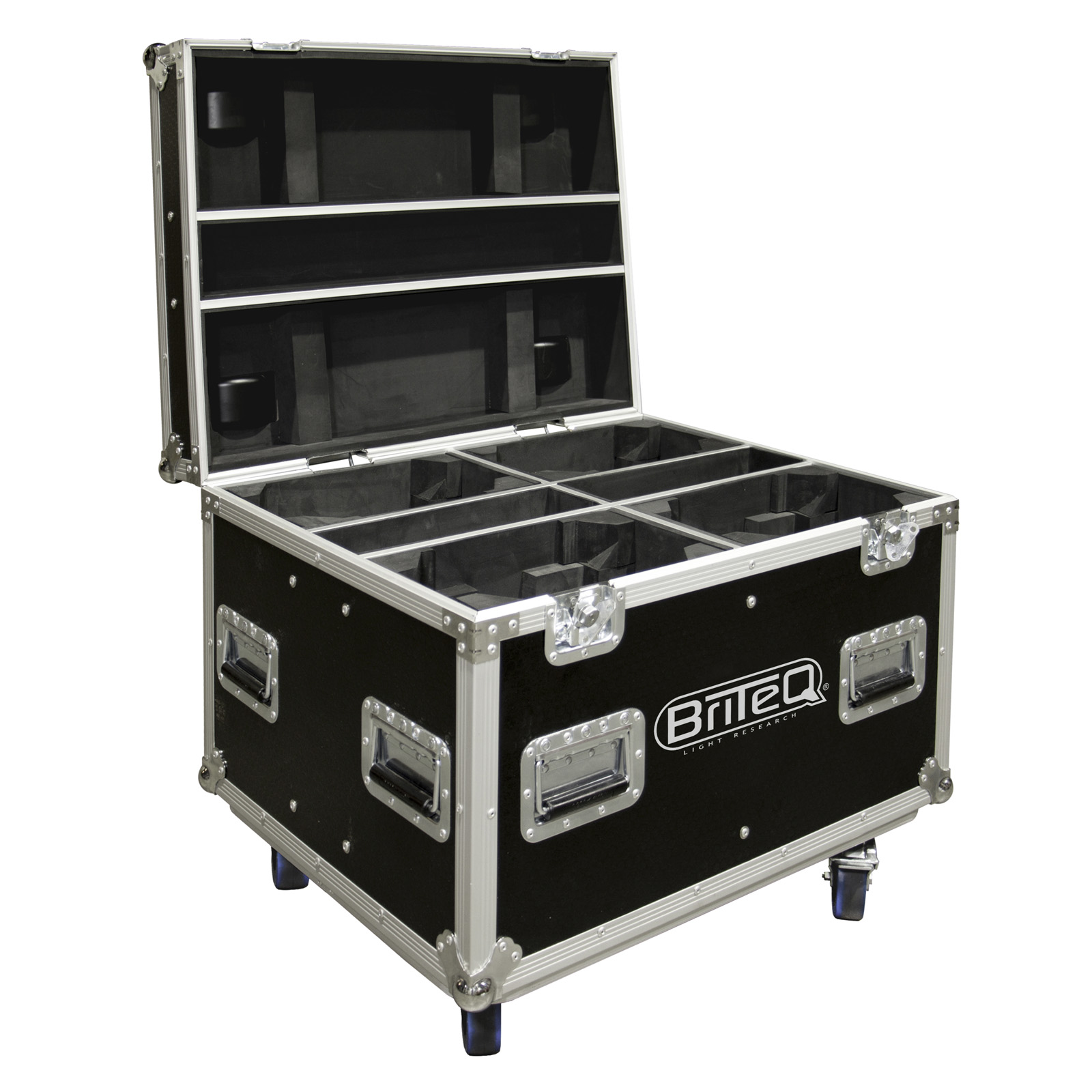 FLIGHTCASE MOVING HEAD CASE 2 - 4xLYRES JV CASE