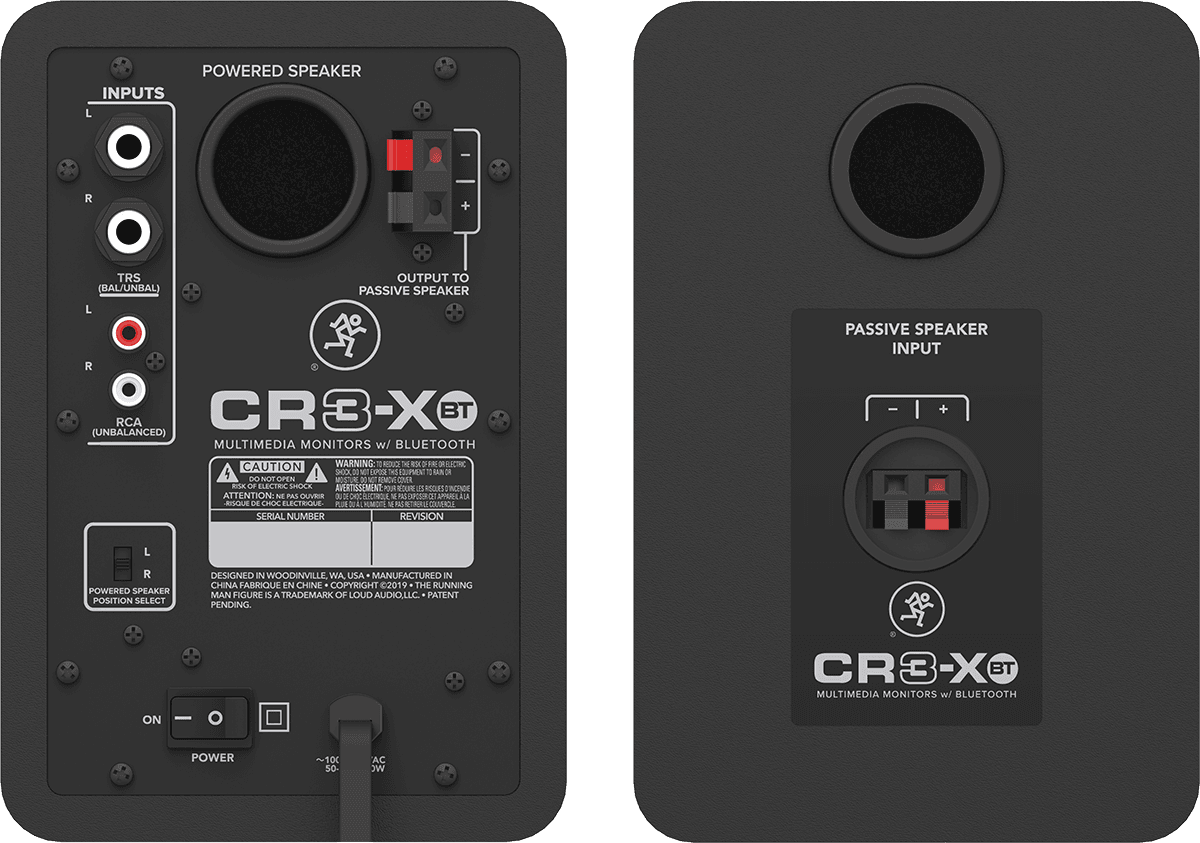 ENCEINTES CR3-XBT ACTIVES 50W - MACKIE