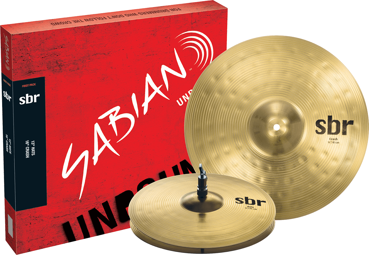 PACK CYMBALES SBR HH13 CRASH 16 SET HARMONIQUE - SABIAN