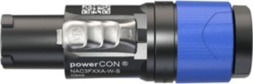 Fiche Neutrik PowerCon inlet entrée (blue) 6-12mm Ø ca