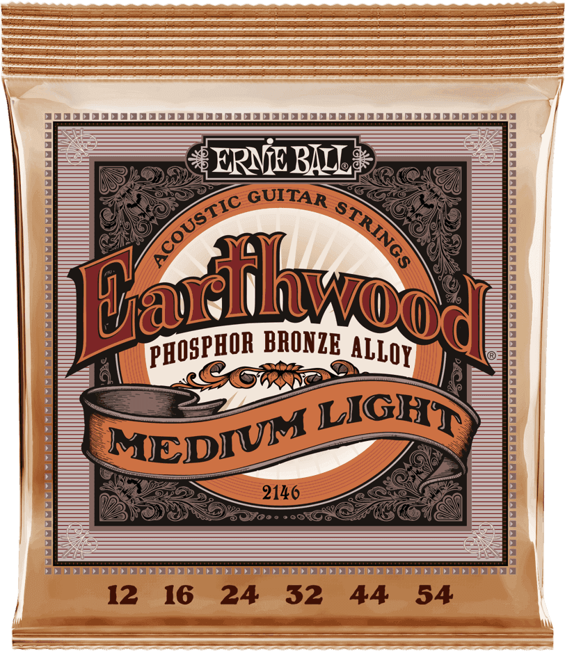 Jeu de cordes ERNIE BALL EARTHWOOD PHOSPHOR BRONZE 12-54