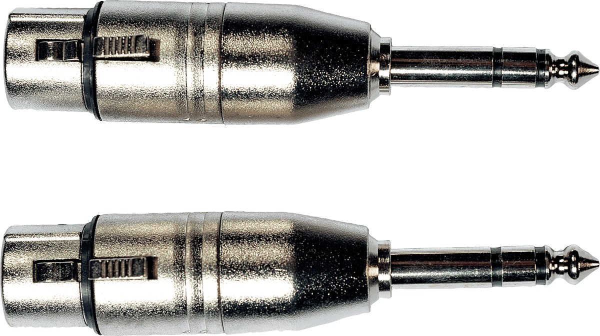 FICHE YELLOW CABLE AD26 Jack stéréo mâle/XLR femelle