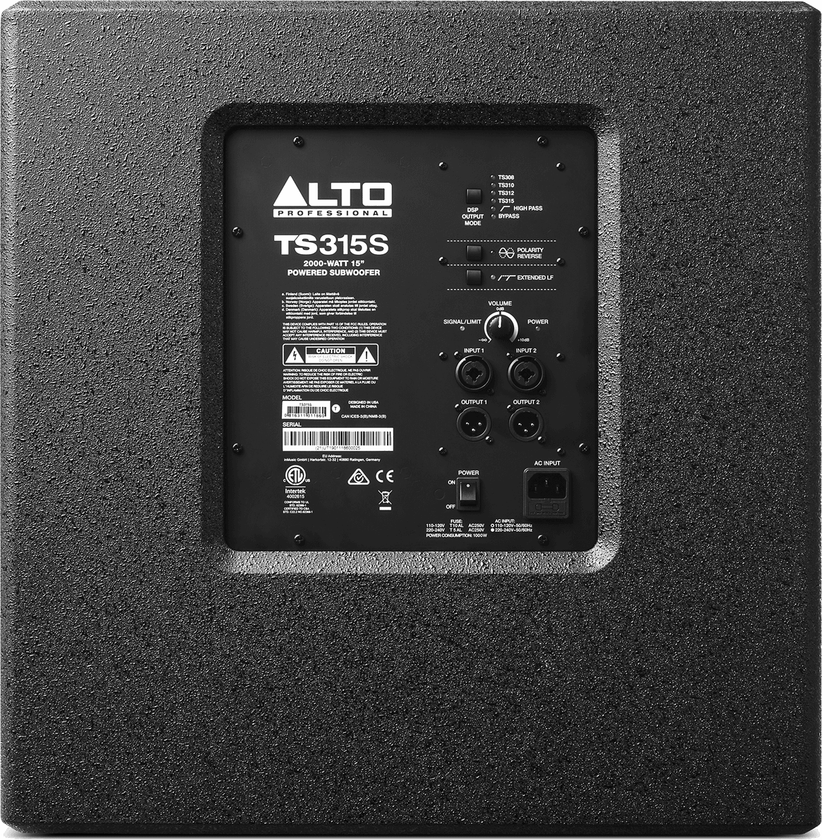 Subwoofer - ALTO PROFESSIONAL - TS315S - 15″ 1000W