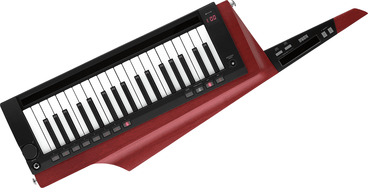 Synthétiseur KORG - RK-100S2-RD Keytar - Rouge, en bois