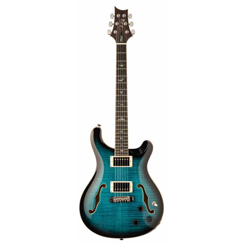 Guitare PRS SE HB II PIEZO Peack Blue Smokeburst
