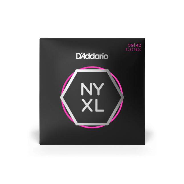 Jeu de Cordes D\'Addario NYXL0942, filet nickel, Regular Light, 09-42