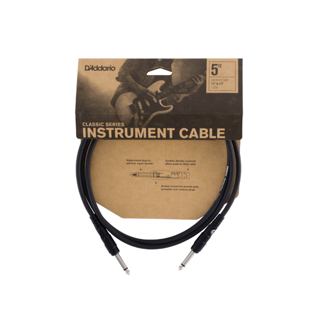 Câble instrument gamme Classics par D\'Addario, 6 mètres