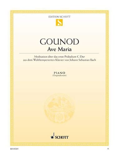 Gounod Charles / Bach Jean-Sébastien Ave Maria. Piano