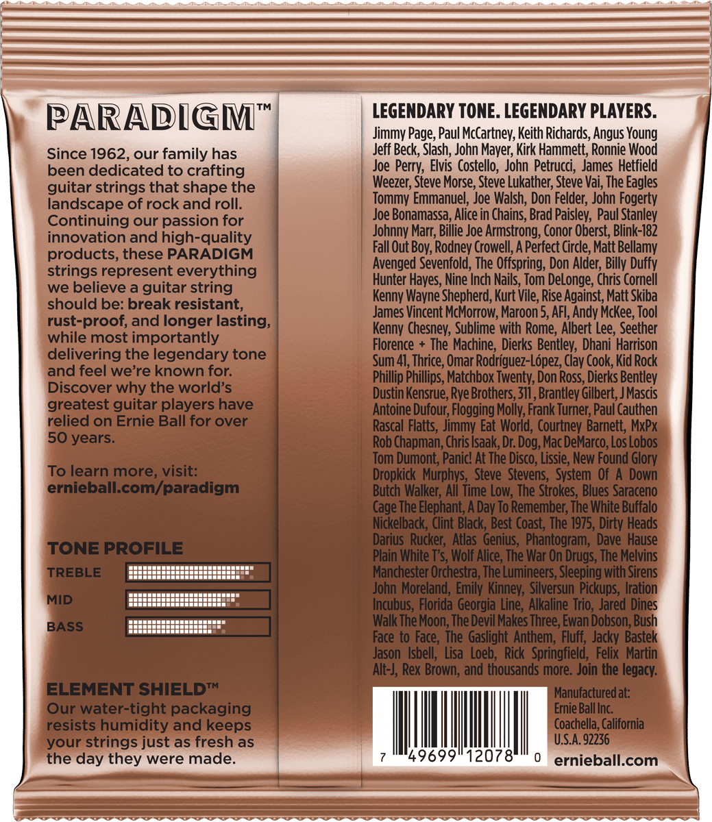 Jeu de cordes ERNIE BALL Paradigm ligth