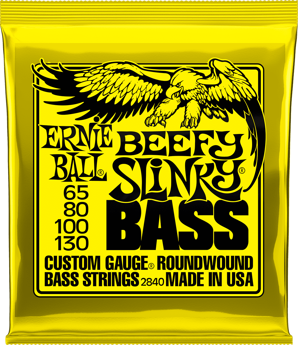 Cordes basse ERNIE BALL - 2840 Jeu - Beefy slinky 65-80-100-130