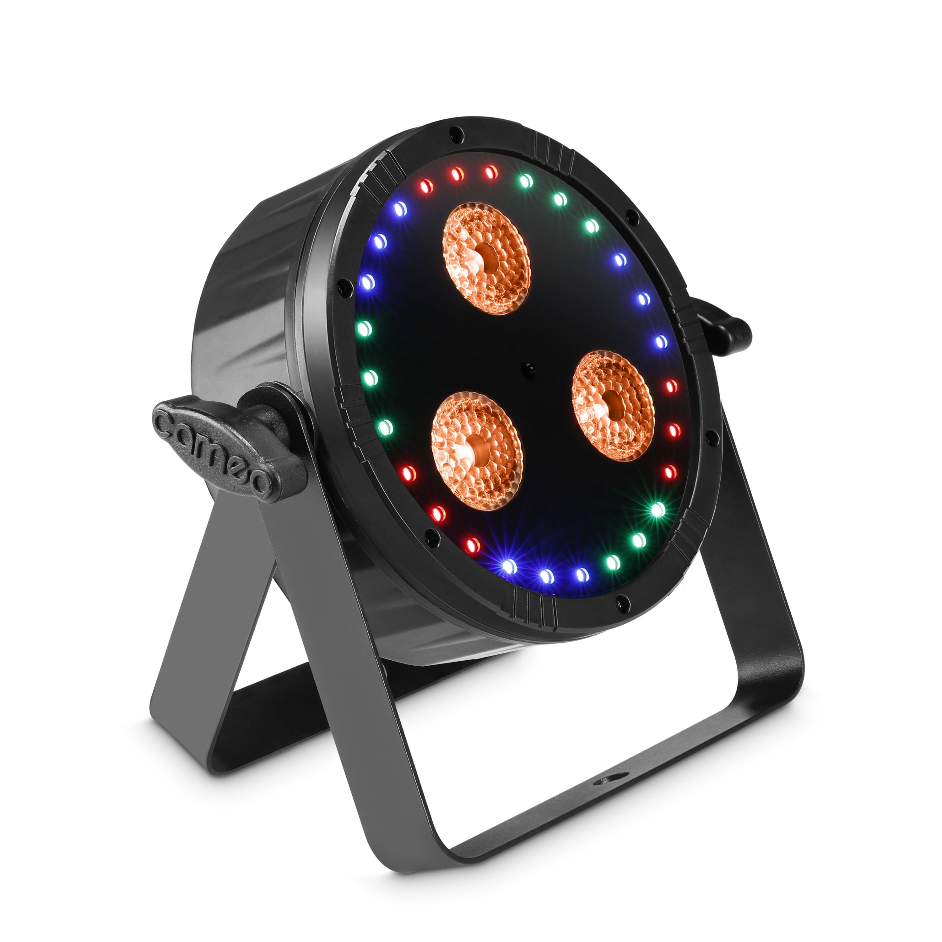 Cameo FLAT STAR Flat 2-in-1 RGBWA+ UV PAR Light with RGB Ring