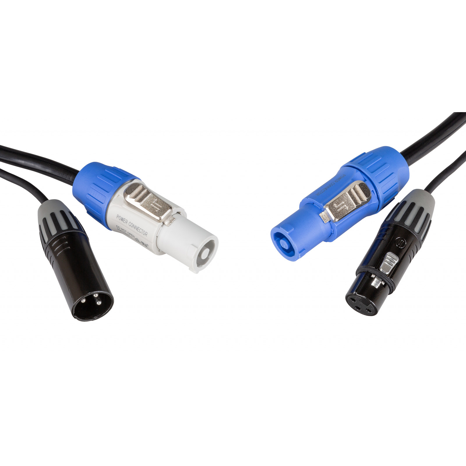 CABLE HYBRIDE PONT POWERCON DMX 1.5M - HILEC