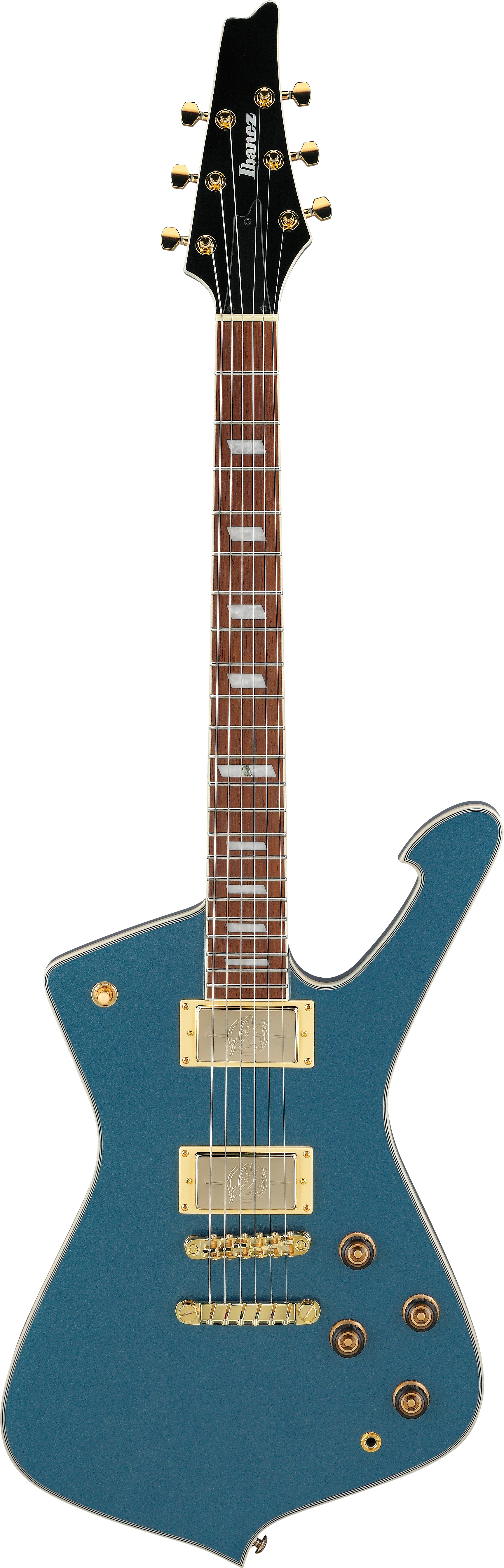 Guitare électrique Ibanez IC420-ABM Antique Blue Metallic avec housse